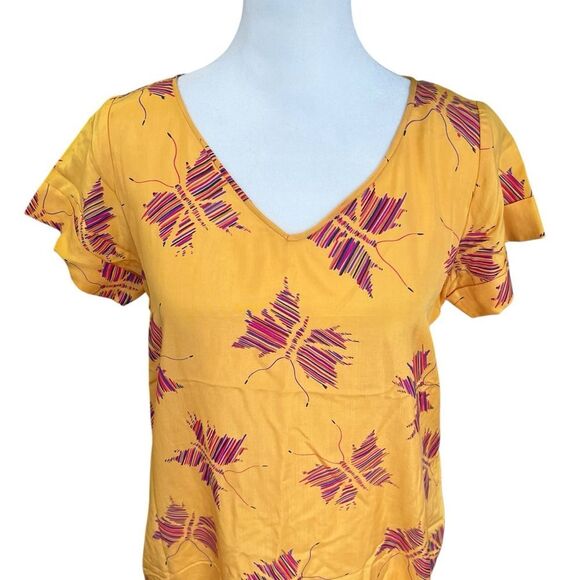 VTG 1980’a Diane Von Furstenburg 100% Silk Butterfly Print Shift Midi Dress 6 - Picture 4 of 8